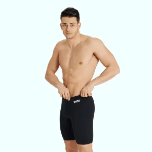 Arena Mens Team Swim Solid Jammer - Black/White