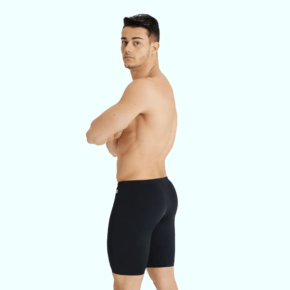 Arena Mens Team Swim Solid Jammer - Black/White