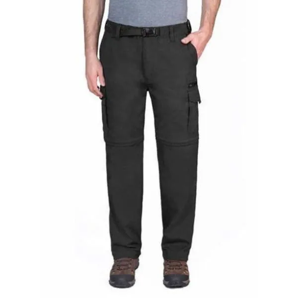 BC Clothing Men's Convertible Pant with Stretch Charcoal