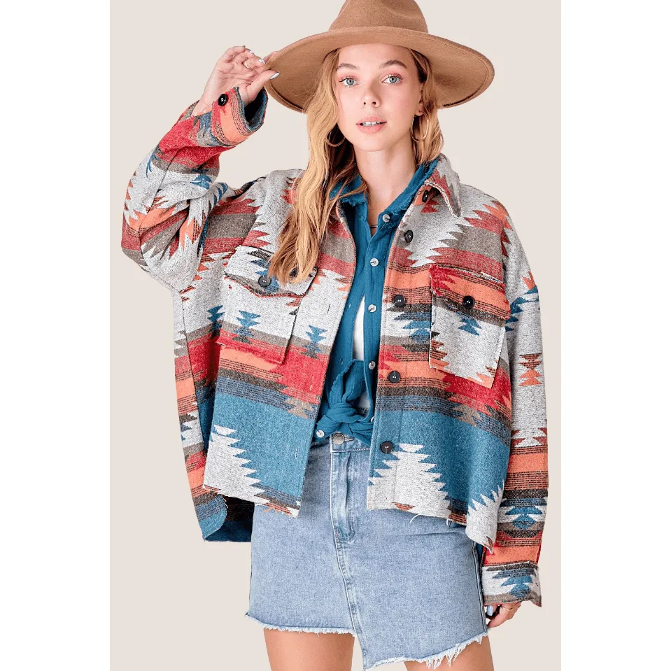 Boho aztec jacket