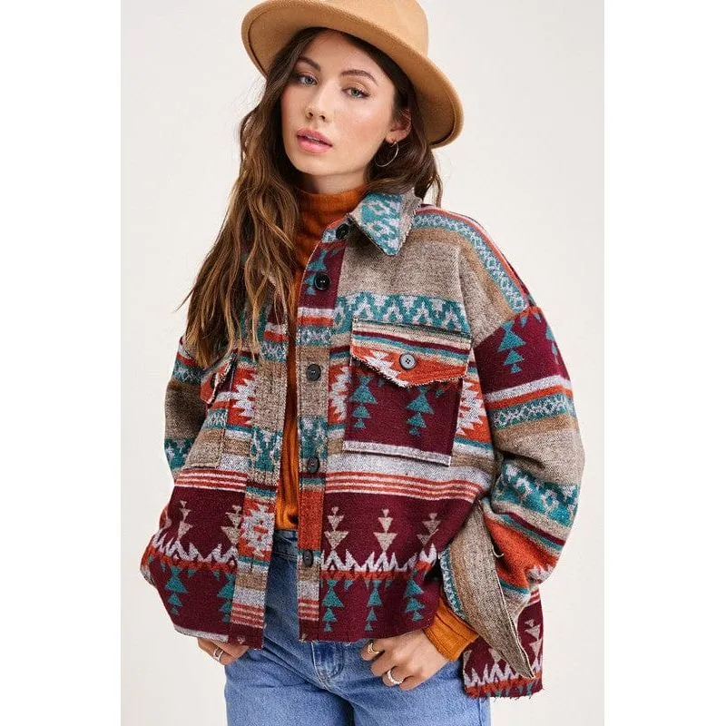 Boho aztec jacket