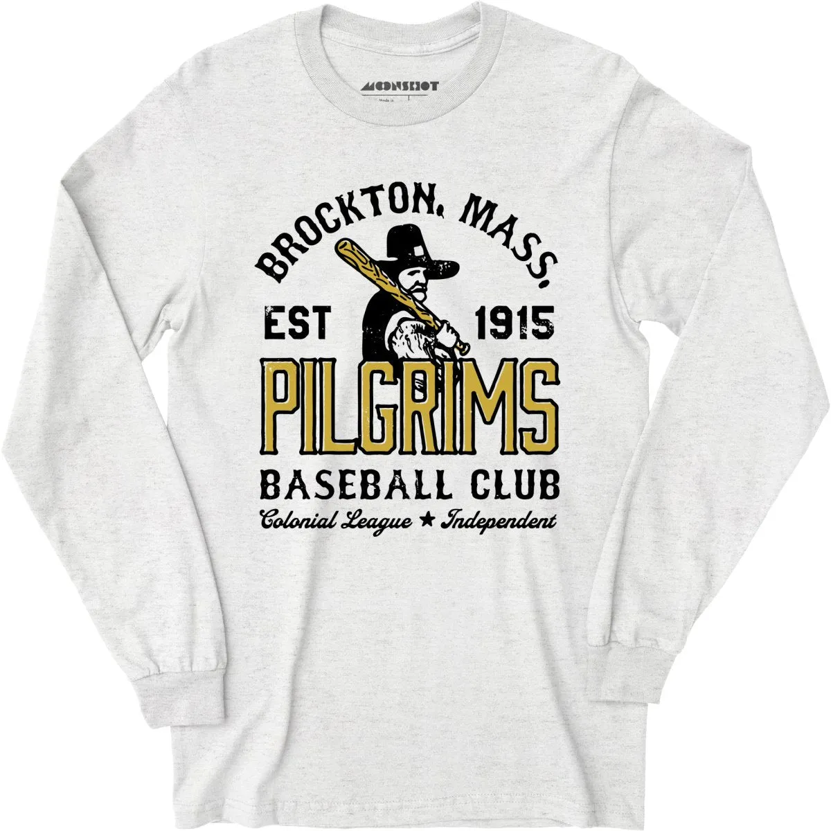 Brockton Pilgrims - Massachusetts - Vintage Defunct Baseball Teams - Long Sleeve T-Shirt