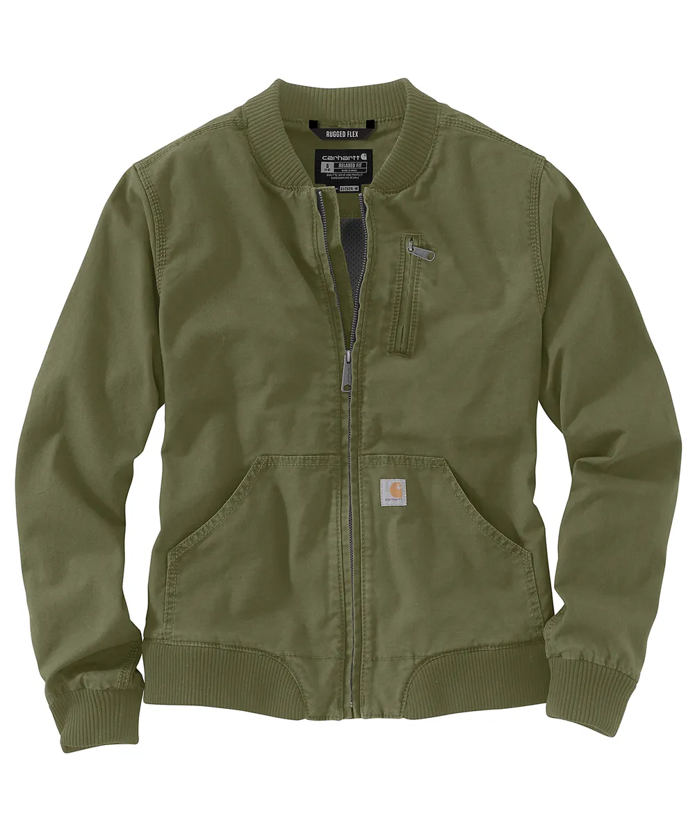 Carhartt Women's Canvas Bomber Jacket - Basil