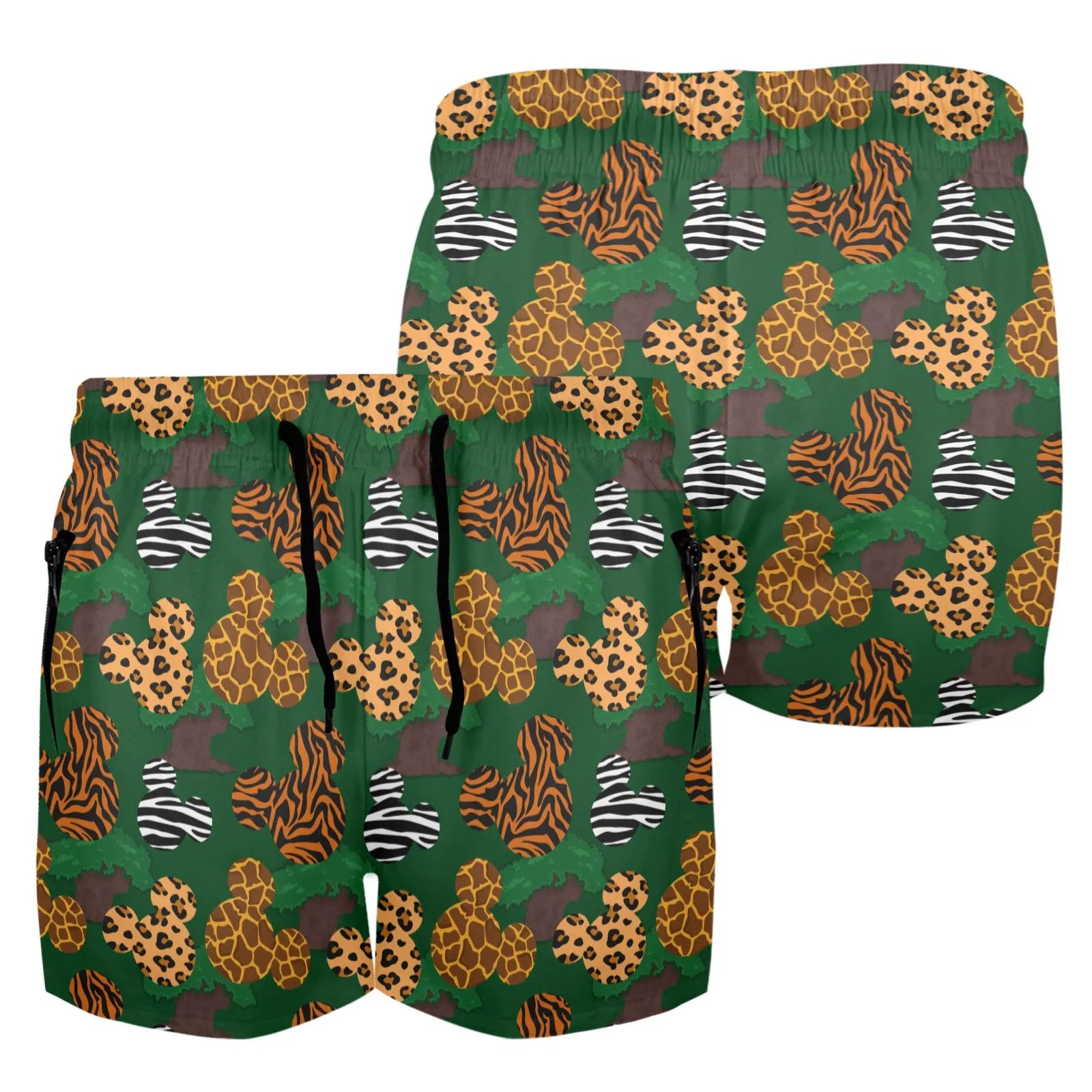 Disney Animal Prints Men's Quick Dry Athletic Shorts