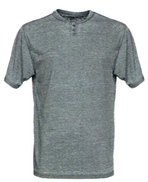 Foxfire 3 Button Indigo Washed Henley Tee