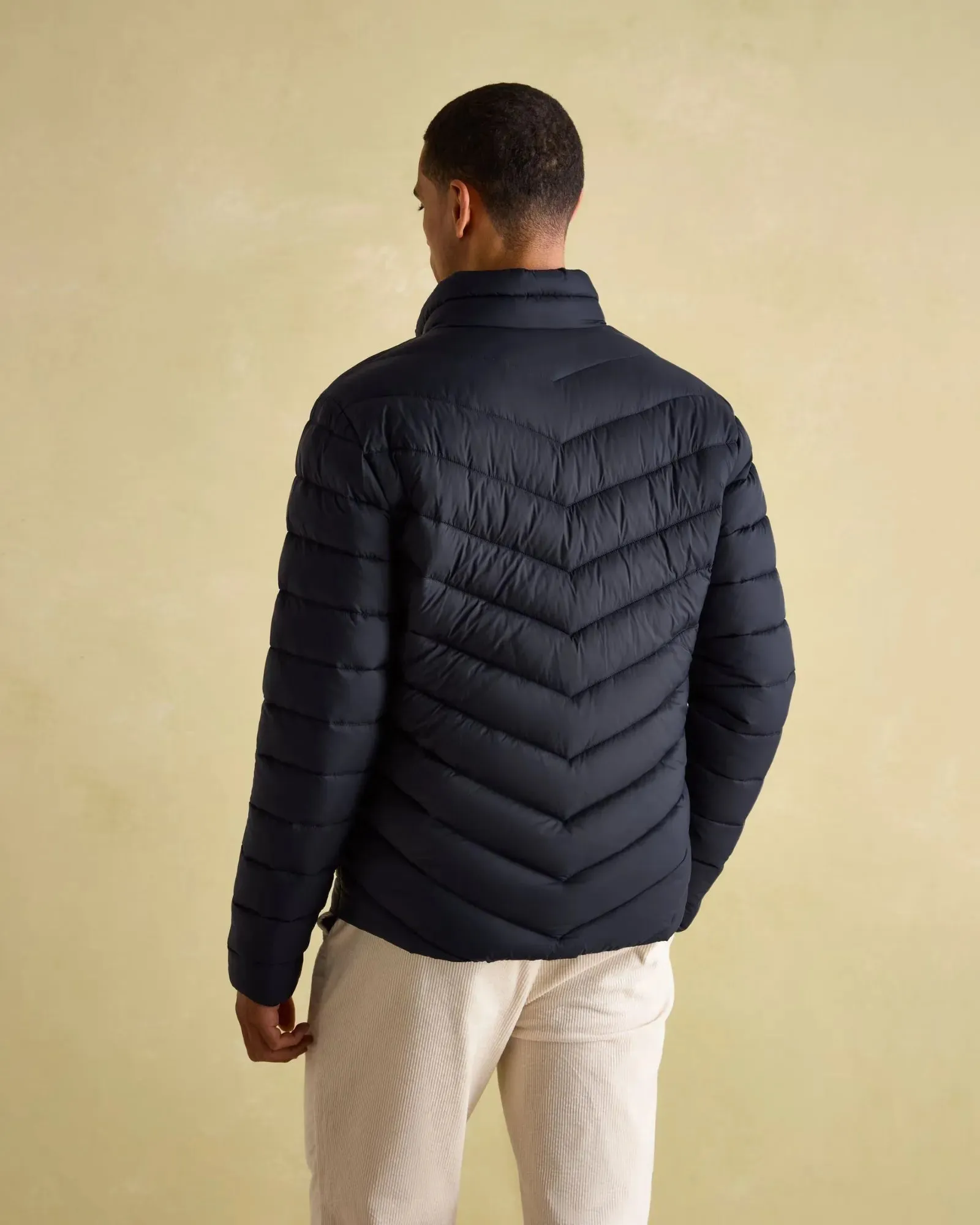 Garrett Navy Showerproof Padded Jacket