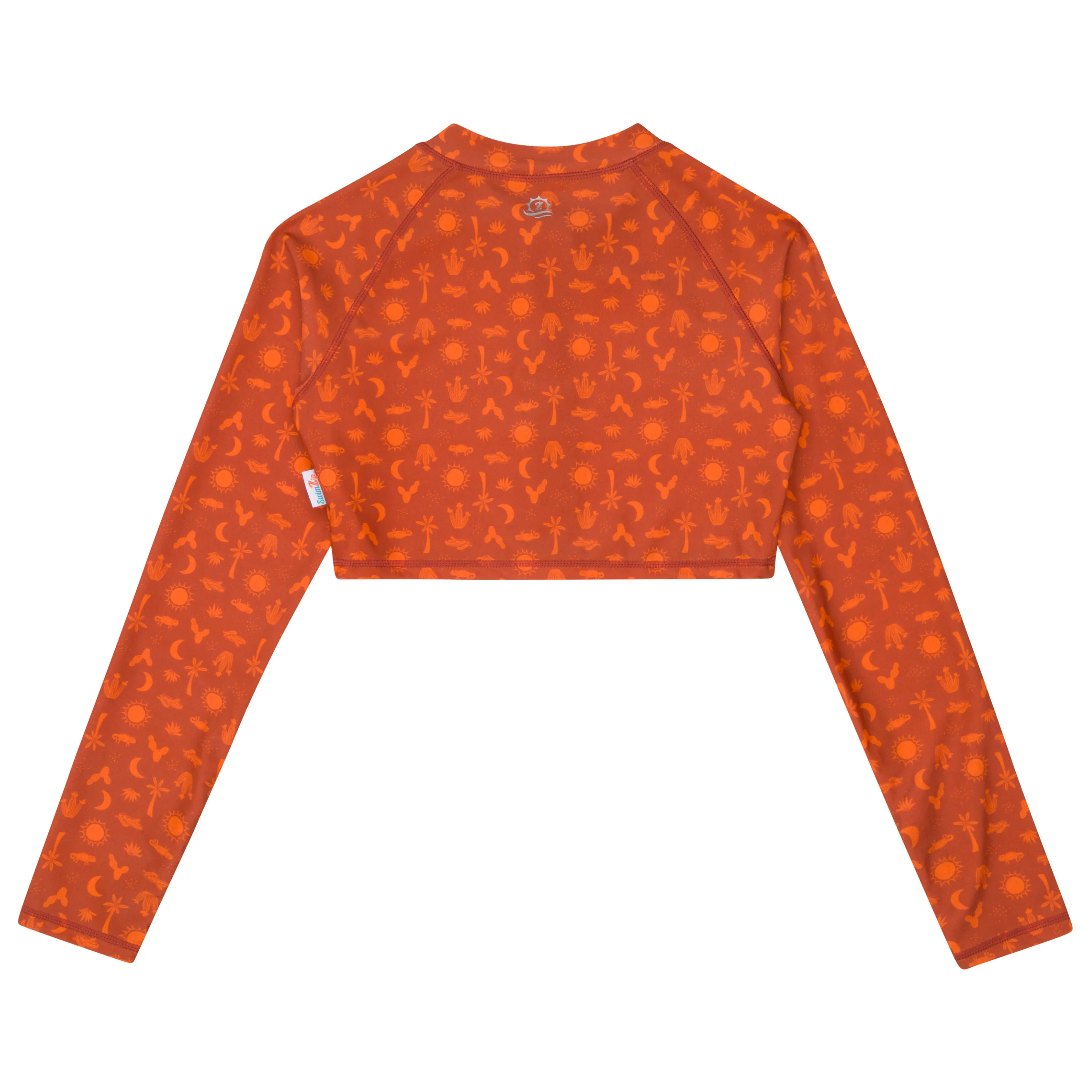 Girls Long Sleeve Crop Rash Guard | "Desert"