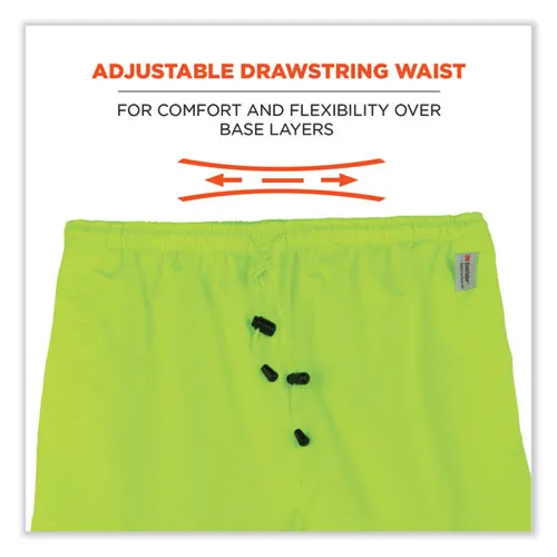 Glowear 8915 Class E Hi-vis Rain Pants, 4x-large, Lime, Ships In 1-3 Business Days