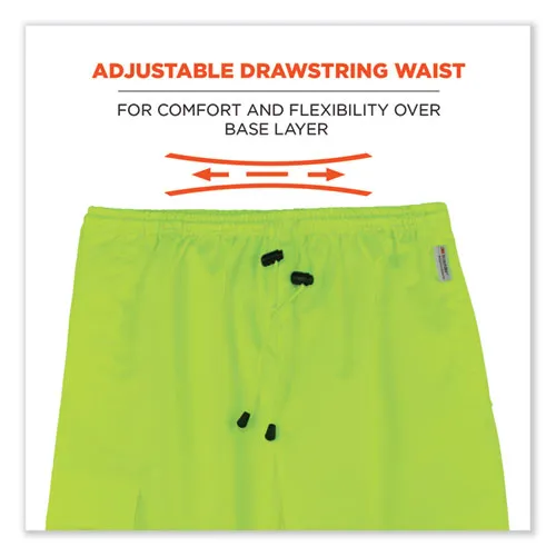 Glowear 8915bk Class E Hi-vis Rain Pants Black Bottom, 2x-large, Lime, Ships In 1-3 Business Days