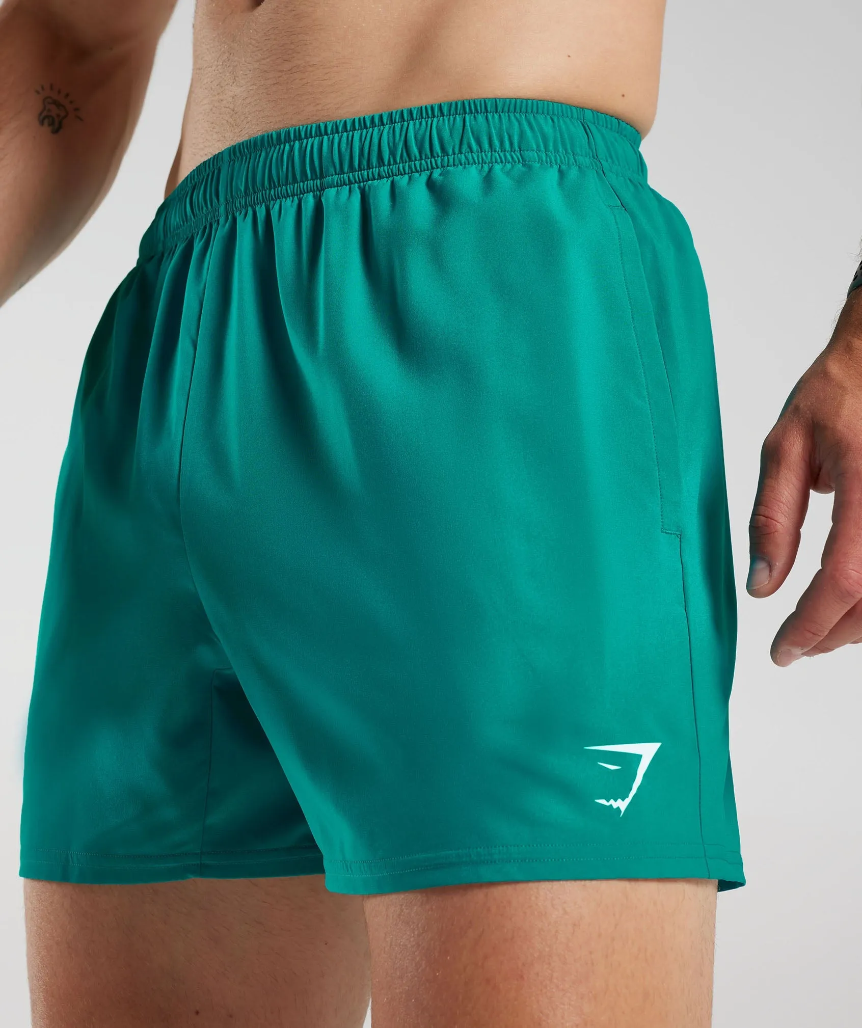 Gymshark Arrival 5" Shorts - Seafoam Blue