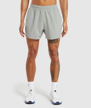 Gymshark Arrival 5" Shorts - Stone Grey