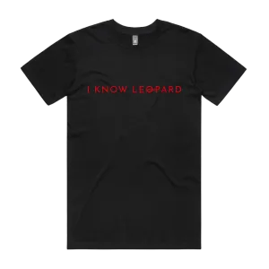 I Know Leopard  / Red IKL Logo Tee