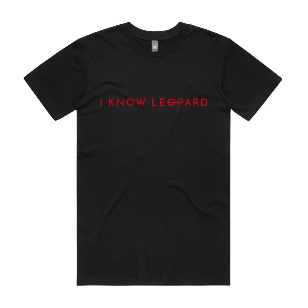 I Know Leopard  / Red IKL Logo Tee