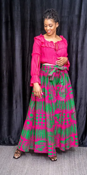 KaraChic 701NP - 631A - African Print Wide Leg Pant