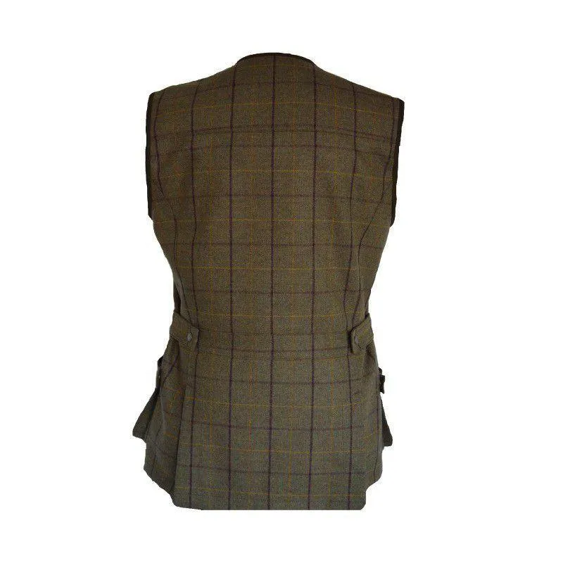 Laksen Mens Grouse Tweed Shooting Vest - Glenogil