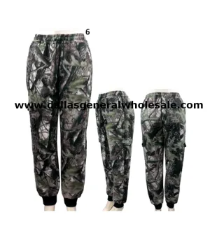 Men Winter Fur Lining Camouflage Track Pants Wholesale