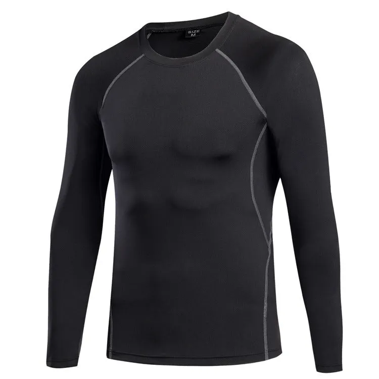 Men's Athletic Long Sleeve Compression Shirts Cool Dry Sport Workout Underwear Shirt,Athletic Base Layer Top