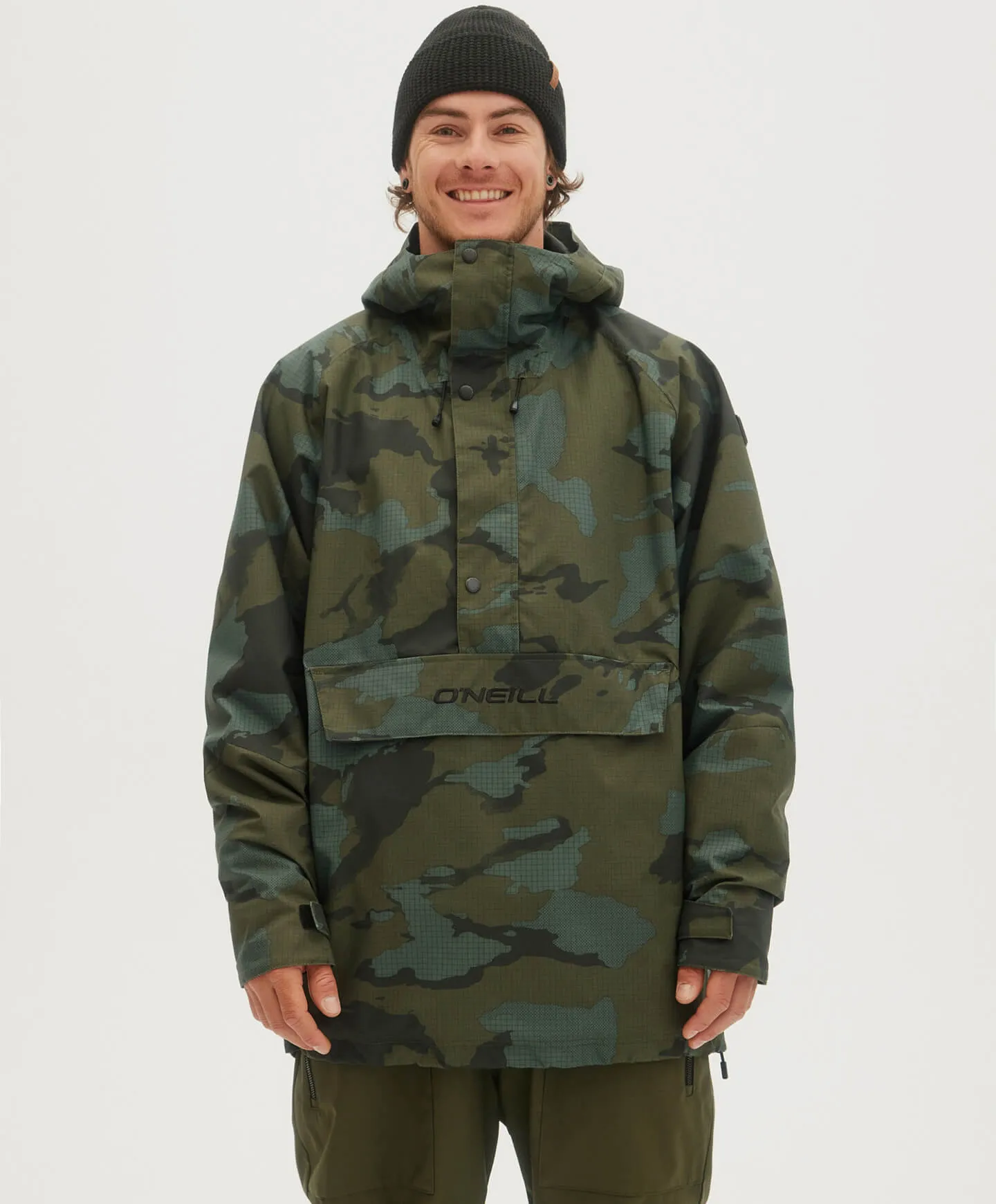 Men's Original Anorak Snow Jacket - Green AOP