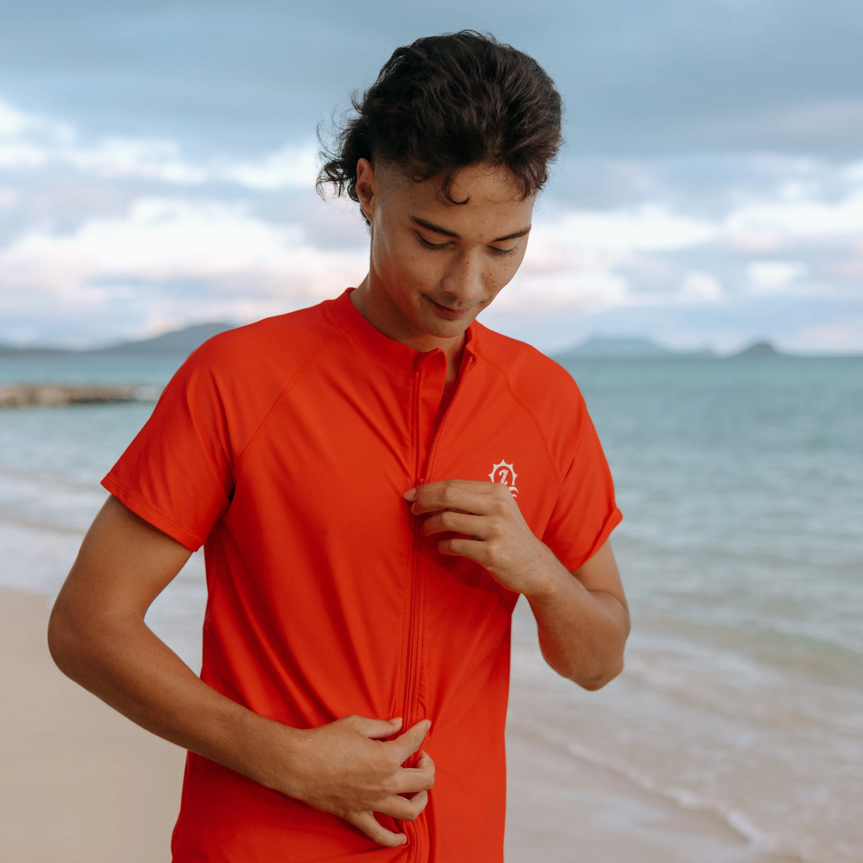 Men's Short Sleeve Rash Guard | “Red”