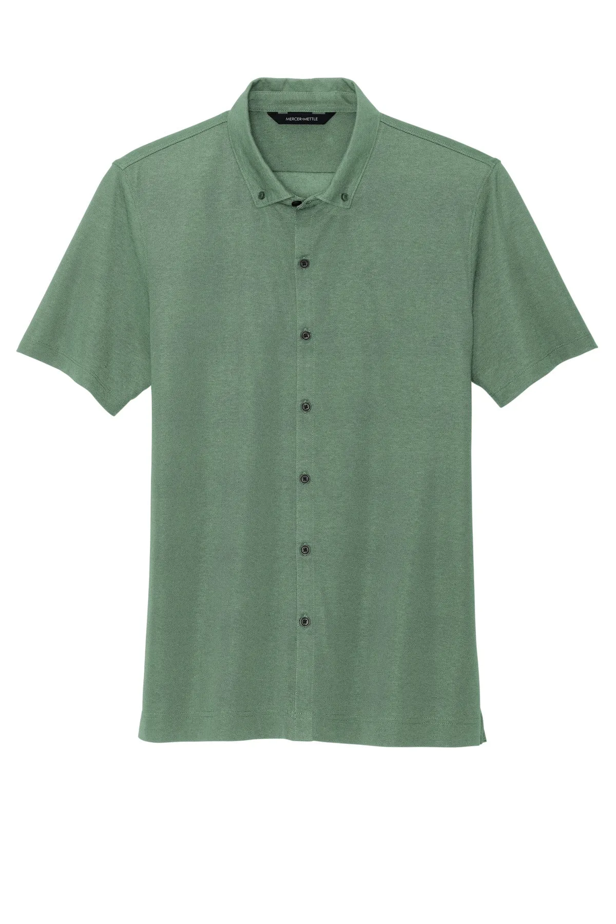 Mercer Mettle™ Stretch Pique Full-Button Polo MM1006