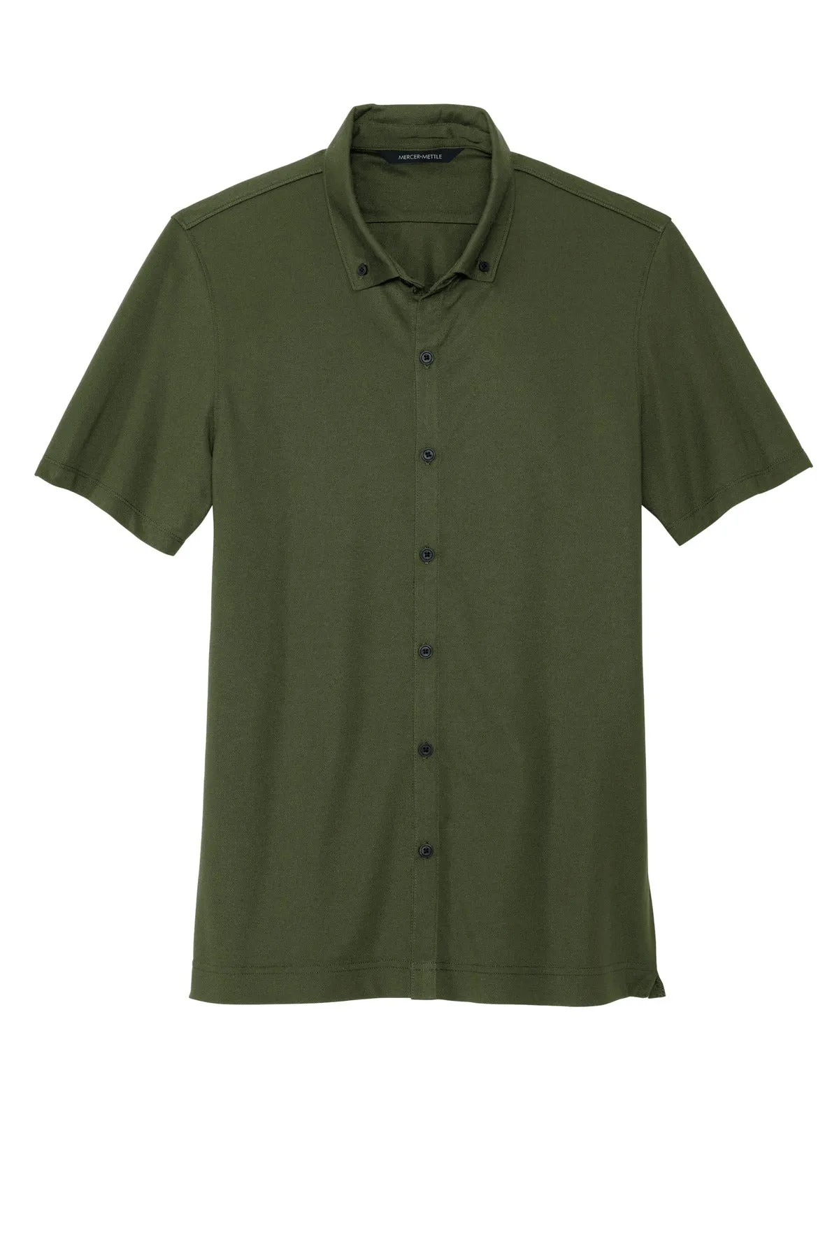 Mercer Mettle™ Stretch Pique Full-Button Polo MM1006