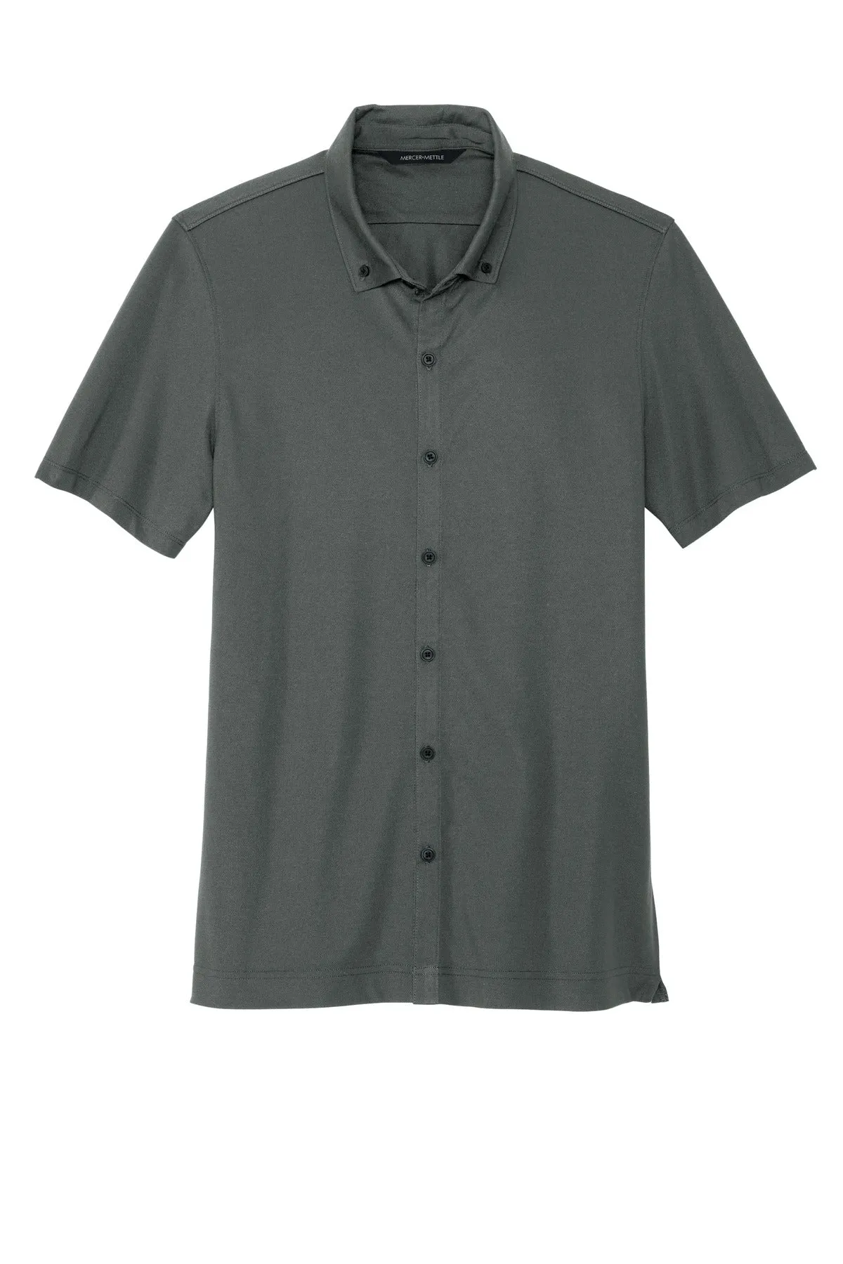 Mercer Mettle™ Stretch Pique Full-Button Polo MM1006