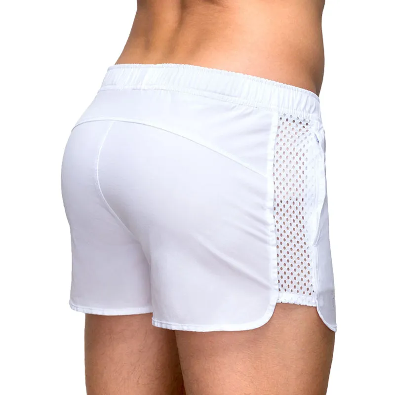 MESH SPLICING QUICKDRY 5'' INSEAM RUNNING SHORTS