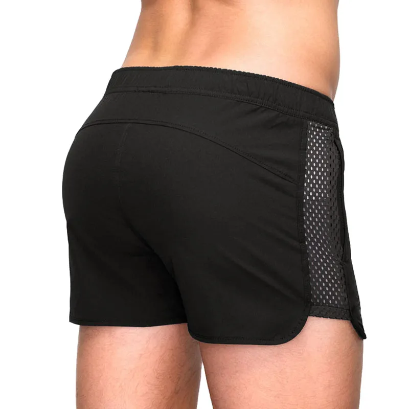 MESH SPLICING QUICKDRY 5'' INSEAM RUNNING SHORTS