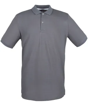 Micro-fine piqu polo shirt | Steel Grey