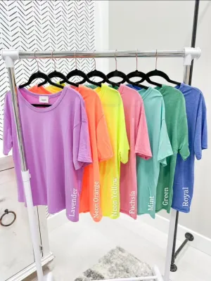 Multiple Colors - Summer Vibes Boyfriend Tees