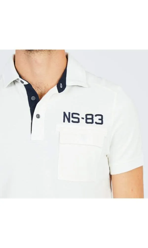 Nautica Men's Short Sleeve Slim Fit Vintage Heritage Look Polo Shirt