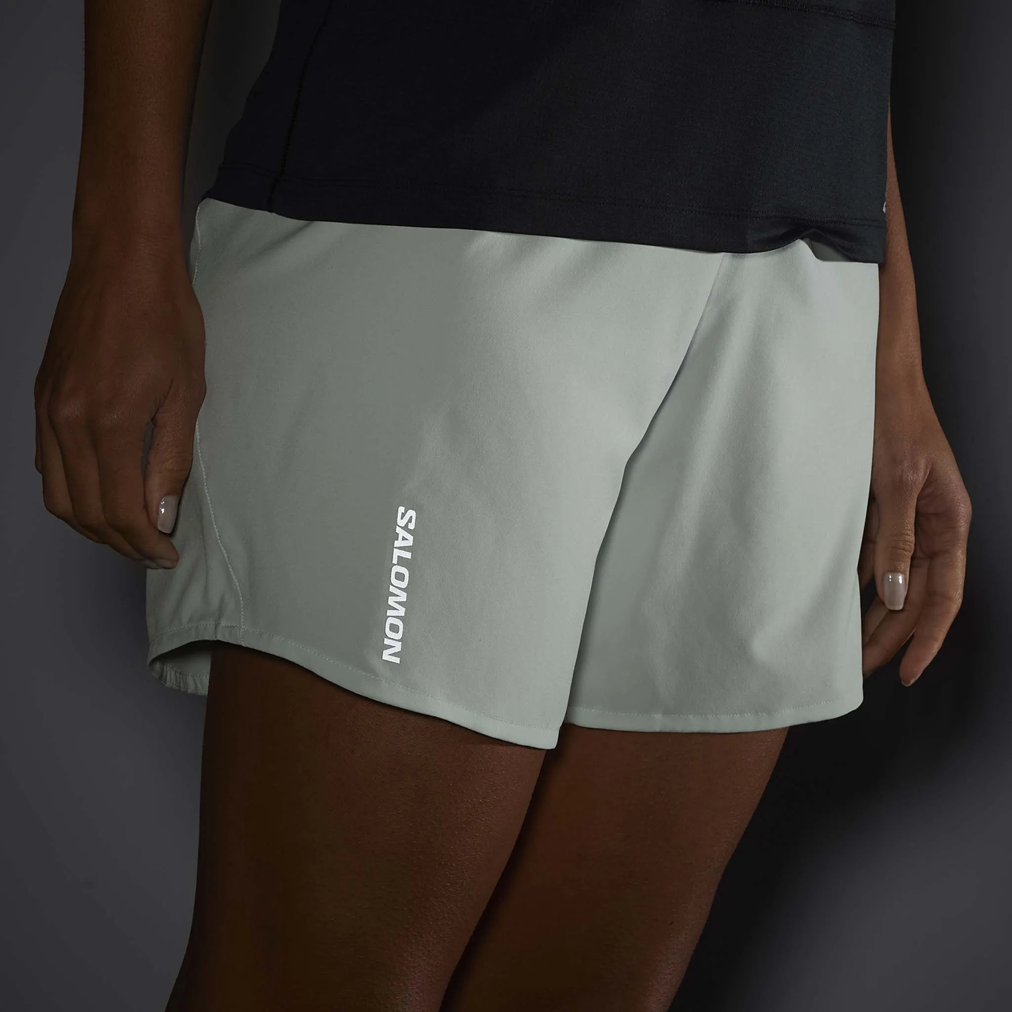 Salomon | Women's Cross 5" Shorts - Misty Blue