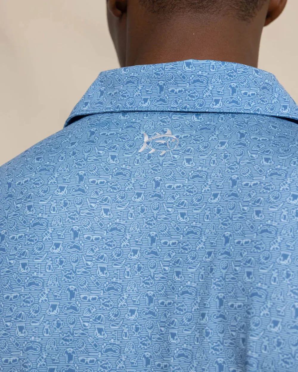 Southern Tide Driver Let's Go Clubbing Printed Polo