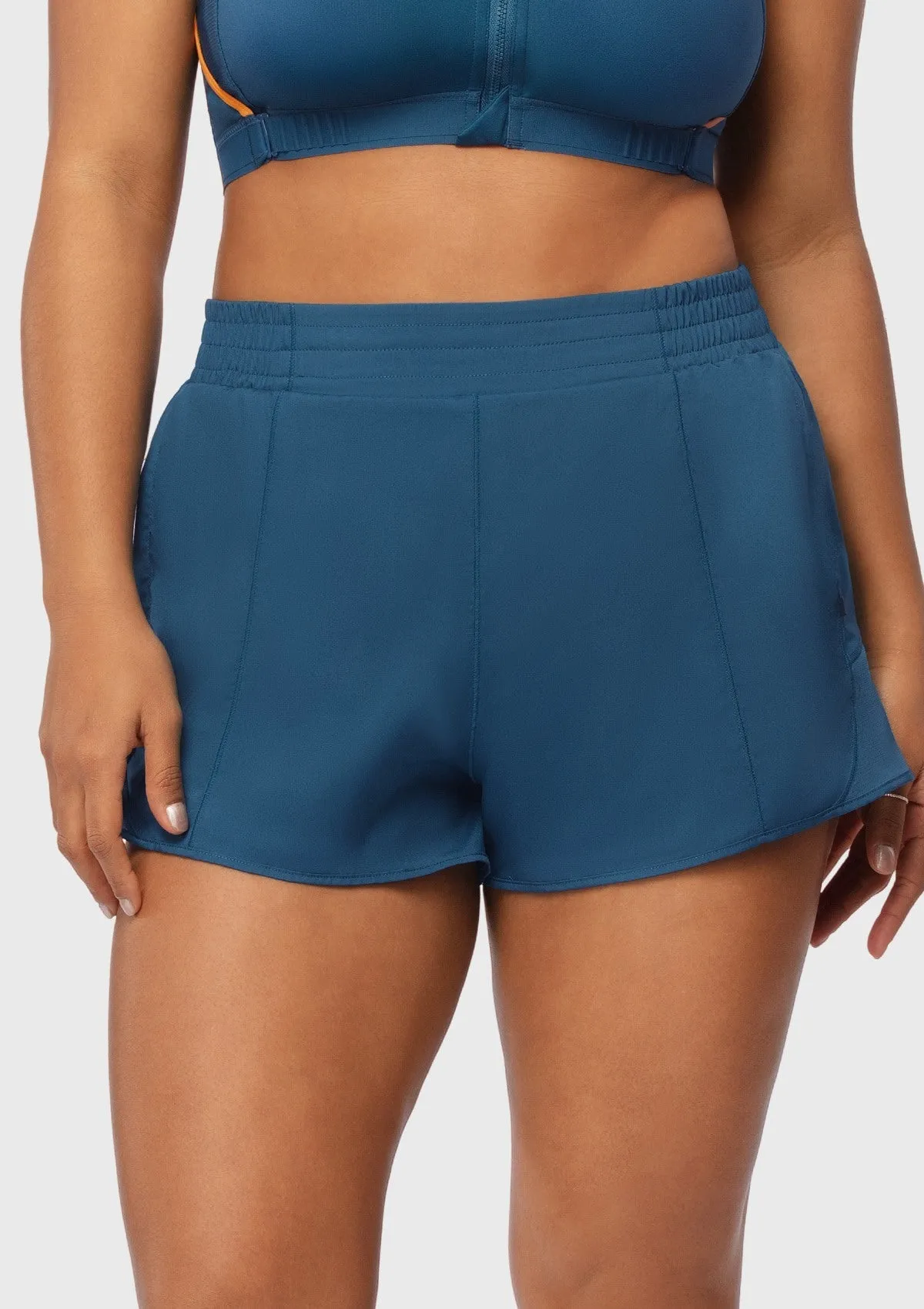 Speed Race Mid Waist Quick-Dry Running Shorts