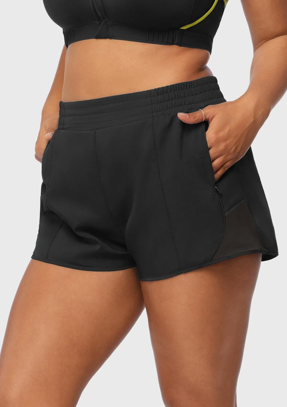 Speed Race Mid Waist Quick-Dry Running Shorts