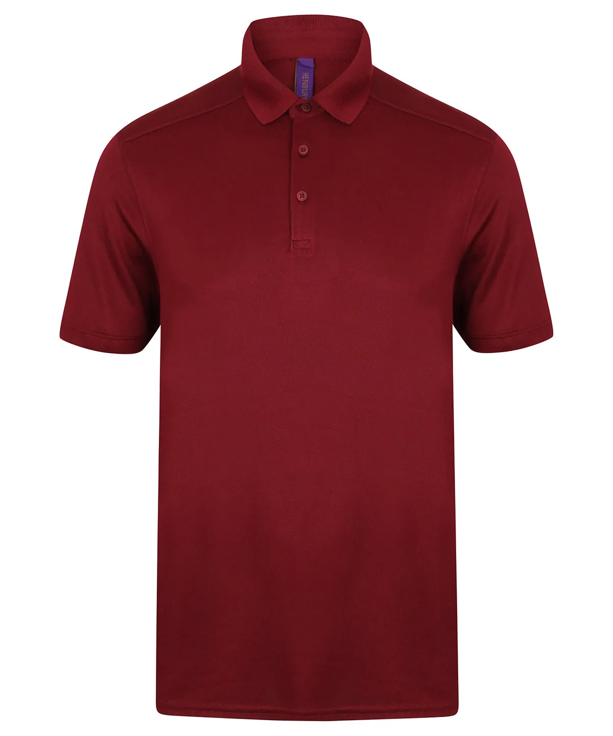 Stretch polo shirt with wicking finish (slim fit) | Burgundy