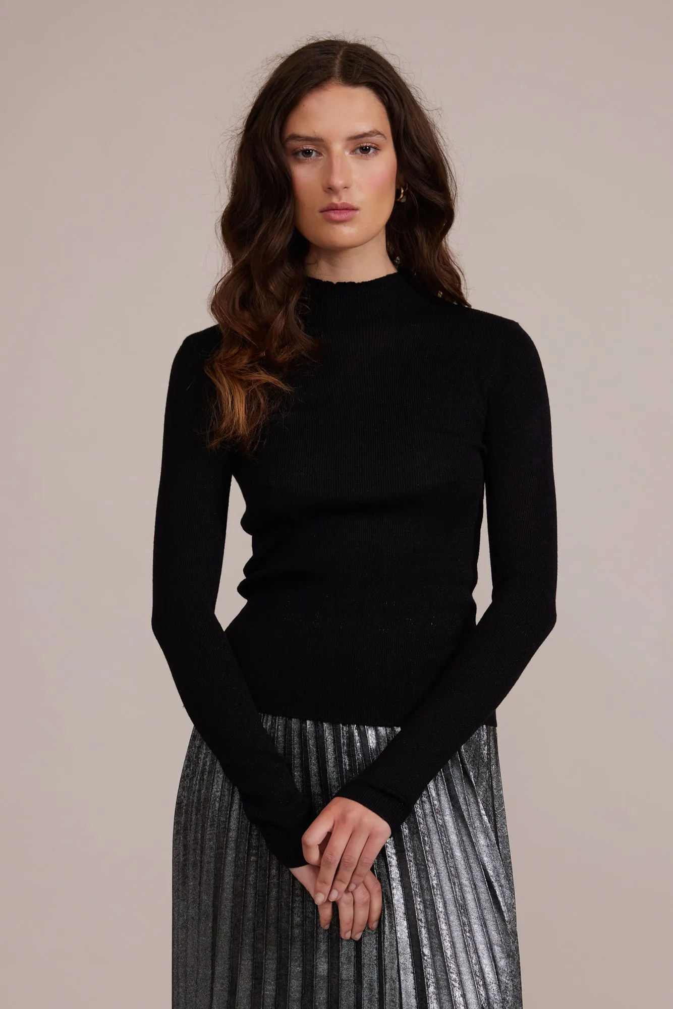 Susanna Mockneck Long Sleeve Top