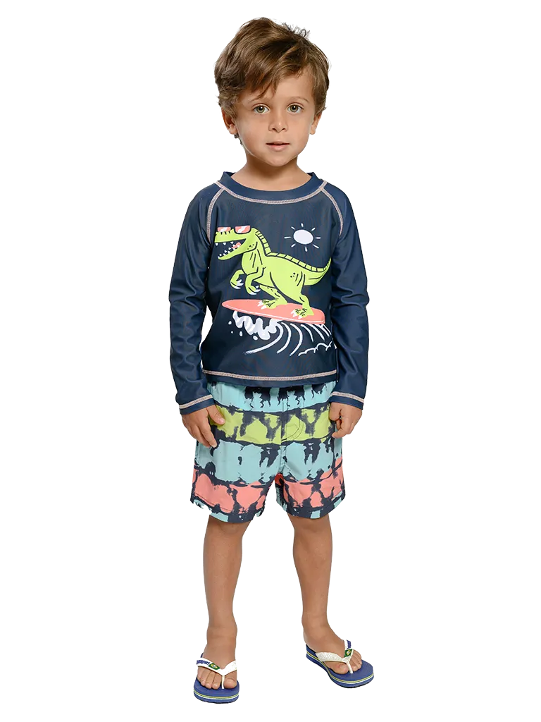 Toddler boys rash guard set