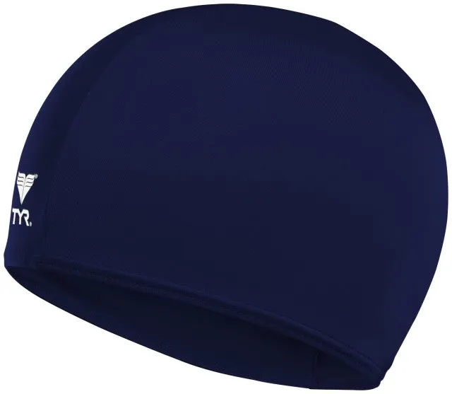 Tyr Unisex Swimming Lcy-401 Solid Lycra Navy Swim Cap