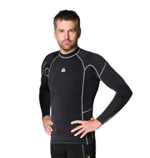 Waterproof 303127 R30 Men's Long Sleeve Rash Guard Offers Protection From The Sun. 50  UPF