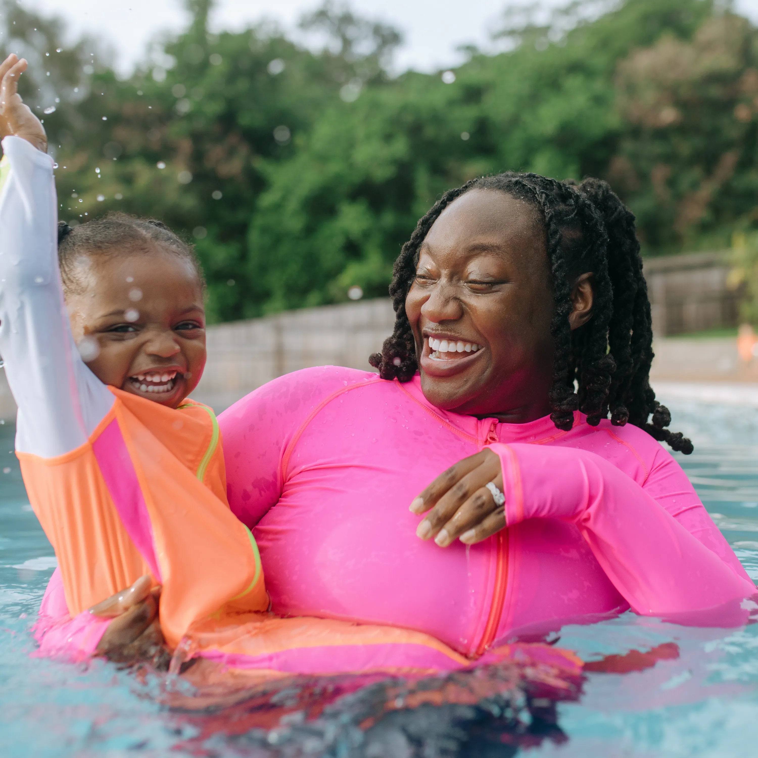 Women's Long Sleeve Crop Rash Guard | “Neon Pink”