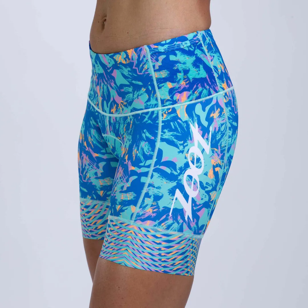 Womens LTD Run 6 Inch Short - Koa Blue