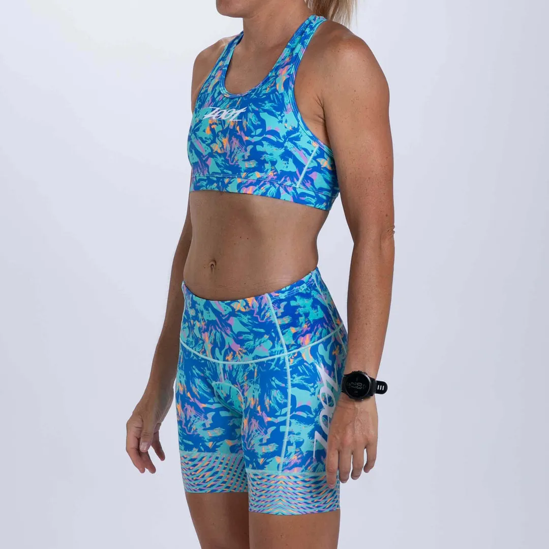 Womens LTD Run 6 Inch Short - Koa Blue