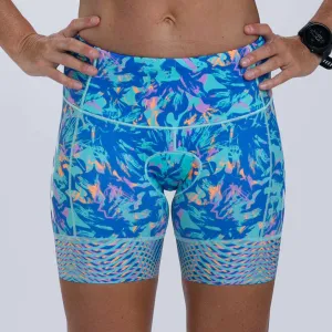 Womens LTD Run 6 Inch Short - Koa Blue