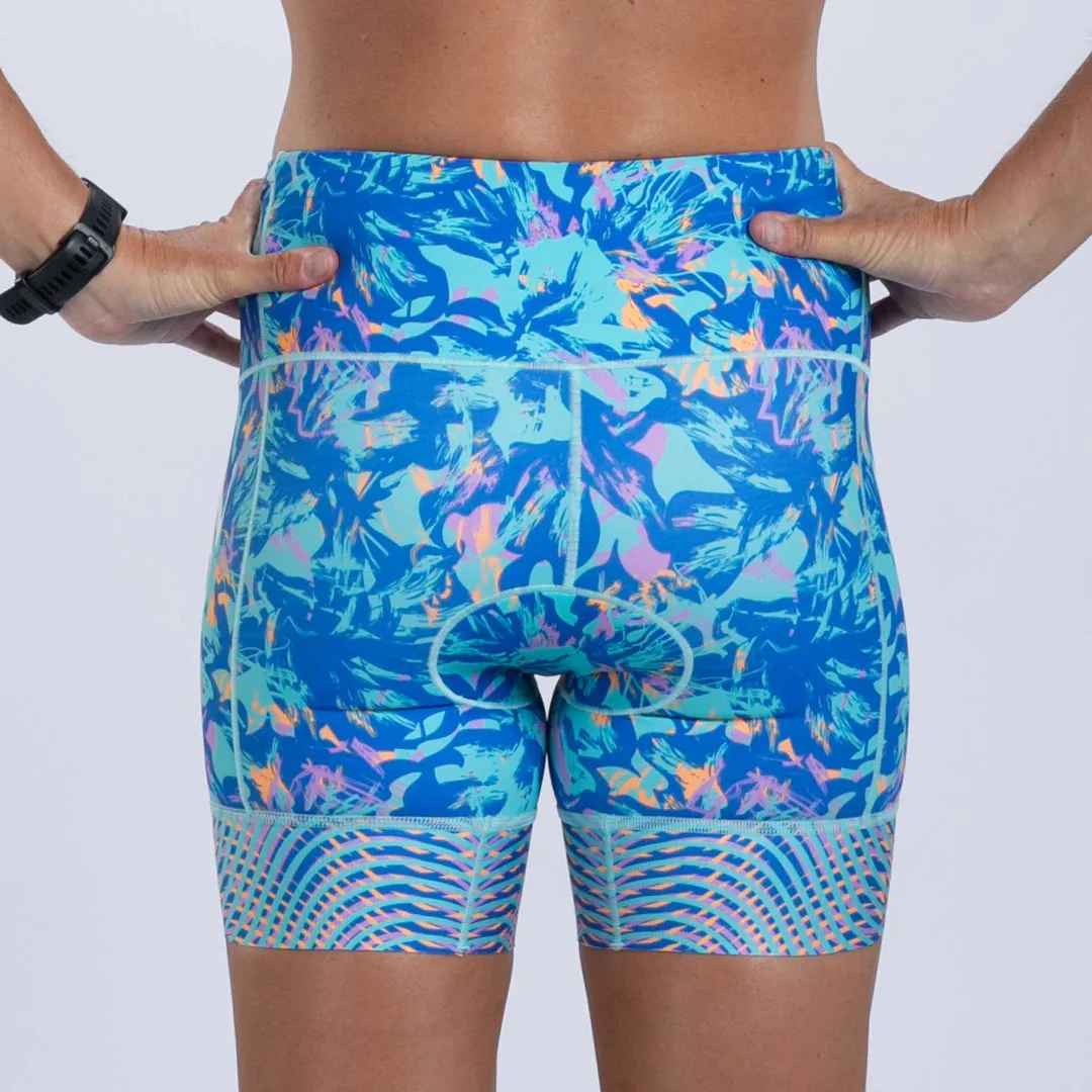 Womens LTD Run 6 Inch Short - Koa Blue