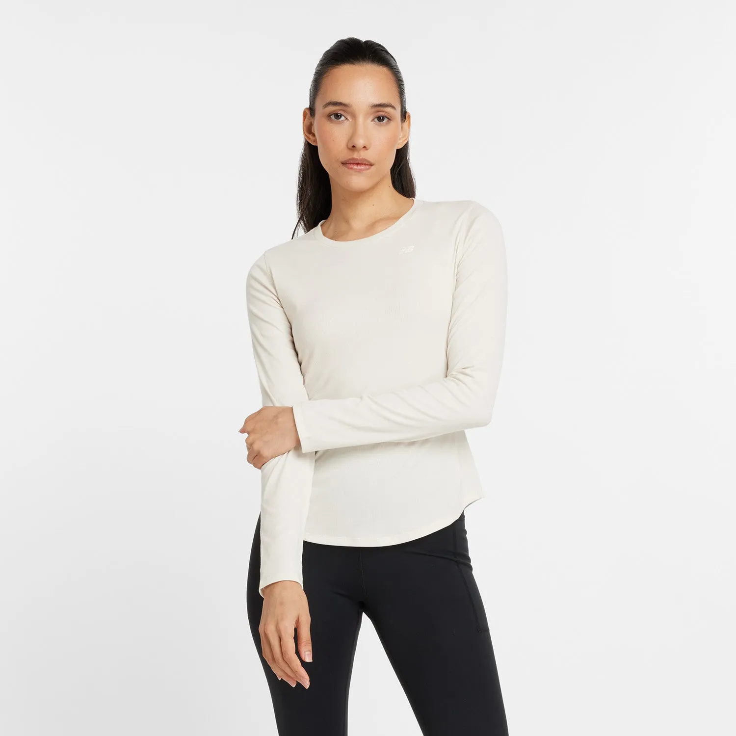 Women's New Balance Micro-Rib Long Sleeve  - WT43527-LIN